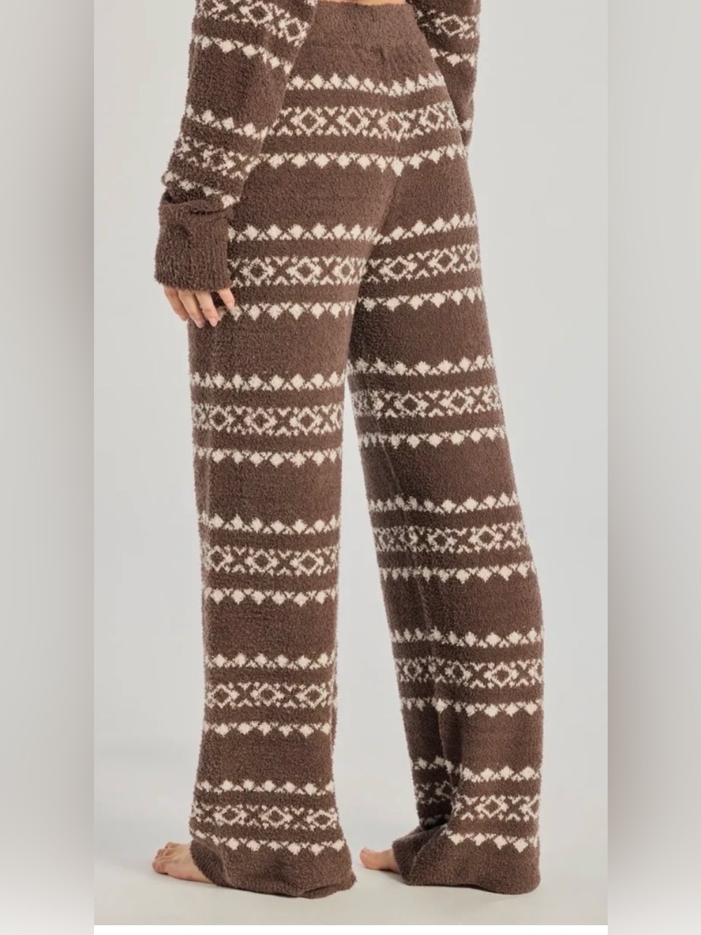 WINDSOR Pajama Jogger and Ribbed Crop Top Lounge Set